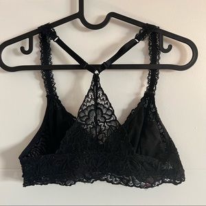 Black cross back bralette